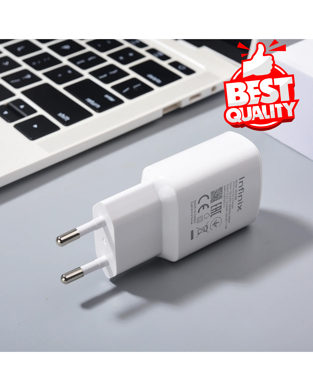 Fast Charging Wall Charger – Single USB Port Power Adapter | Compact Travel Charger for Mobile Phones & Devices