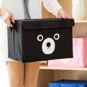Sulaiman Collections Panda Print Storage Cube box basket for Kids Toys Organizer Storage Boxes Cabinet Wardrobe Storage Bags