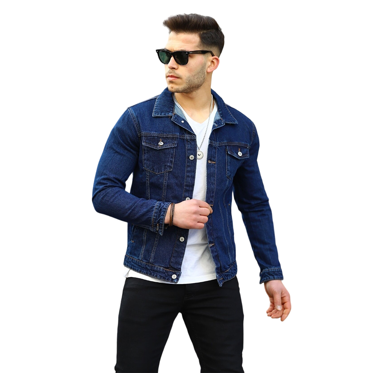 Mens Blue Denim Jacket 11.11 Sale