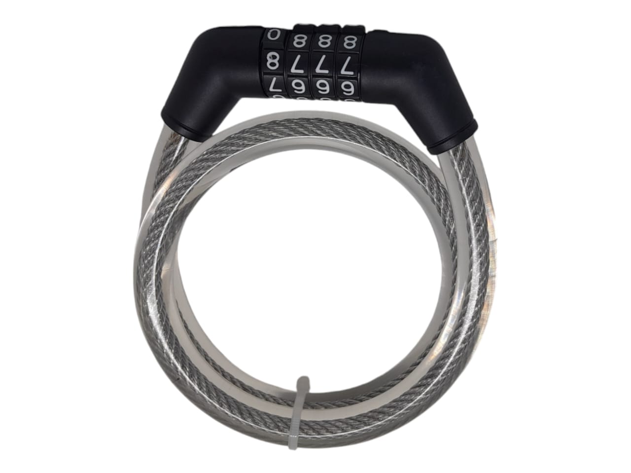 Grand Lock Portable Security 4-Digit Code Bike Lock- Anti-theft Wire lock- Mountain Bike Wire Lock- Bicycle Lock- Lock for Motorcycle Scooter- Safety Helmet Lock- Steel Wire Chain Lock
