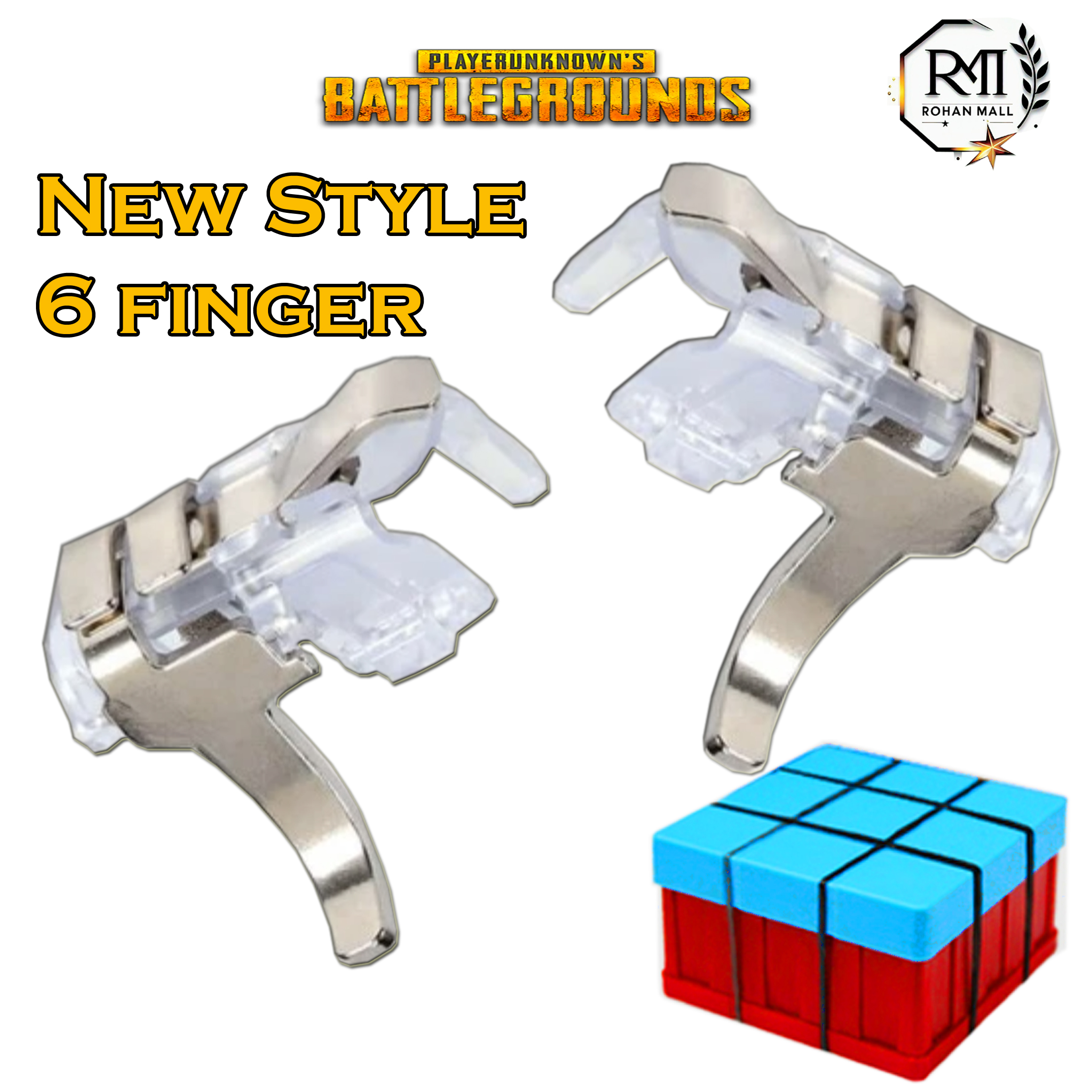 Black PUBG Trigger Controller Mobile Game For Pubg/Cod/Free Fire Best ...