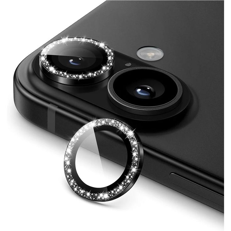 Diamond Camera Lens Protector For 11 / 12 / 13 / 14 / 15 / 16 / 17 Series  Luxury Sparkle Shockproof Camera Guard