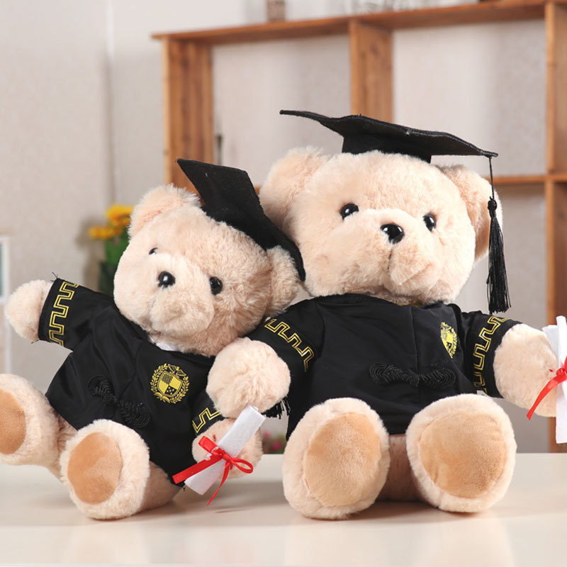Papiteeady Stockraduation Dr. Bear Hat Teddy Plush Doll Graduation ブランド