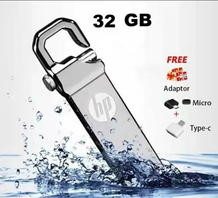 HP High-Speed USB Flash Drive 32GB/64GB/128GB with OTG, Waterproof & Shockproof, Portable Memory Stick for Computers & Laptops
