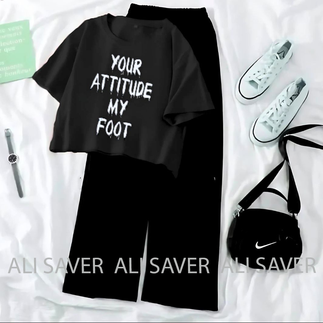 ALISAVER-Chic Crop Top Suits &  Black Flapper for Women/Girls