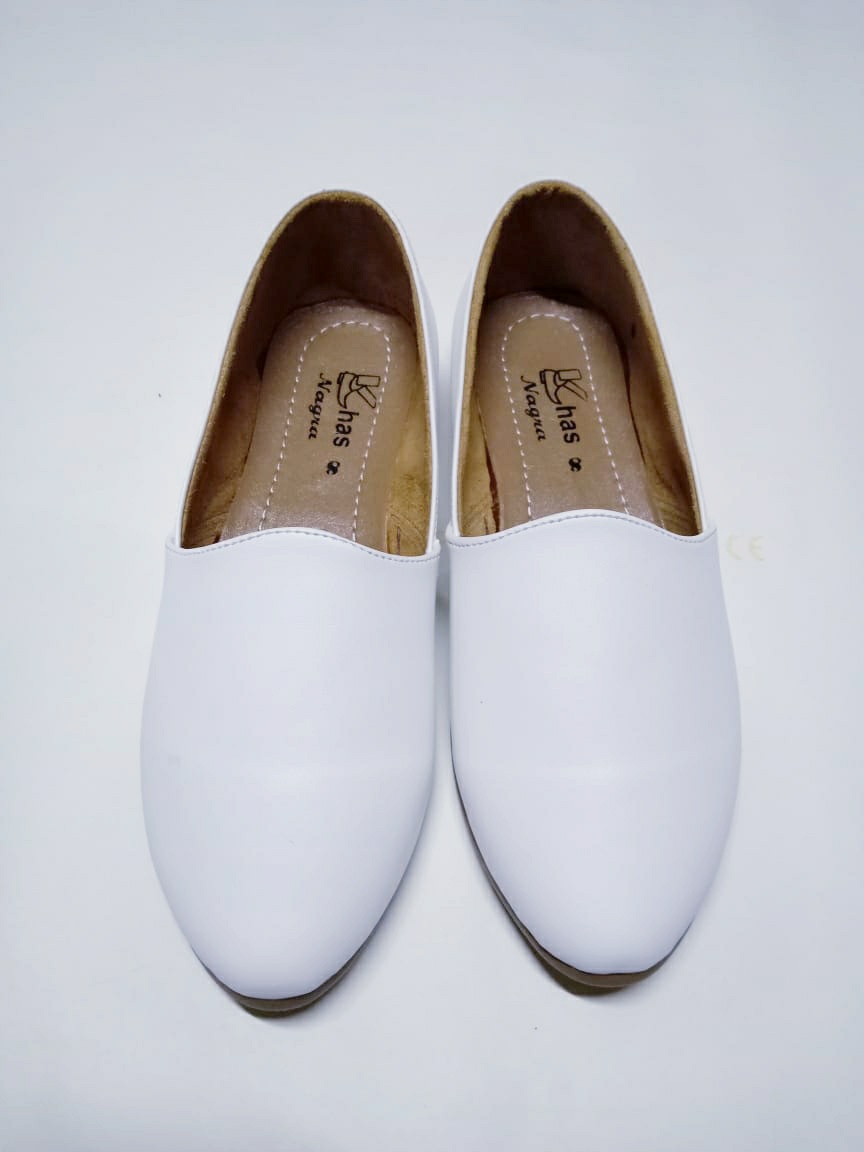 white nagra shoes