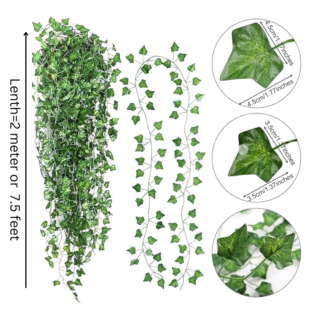 Artificial Ivy Garland Fake Hanging Vines for Wall Bedroom Decoration Pack of 1 6 12