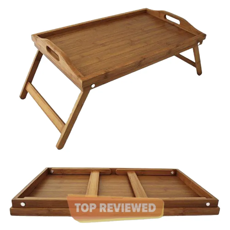 Bed Table Bamboo Wooden Foldable Laptop Table Study Table