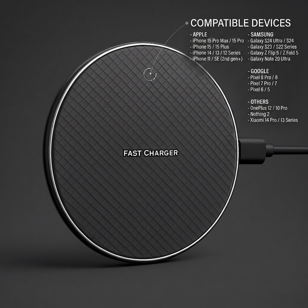 Wireless mobile charger sports high power input for efficient quick charging