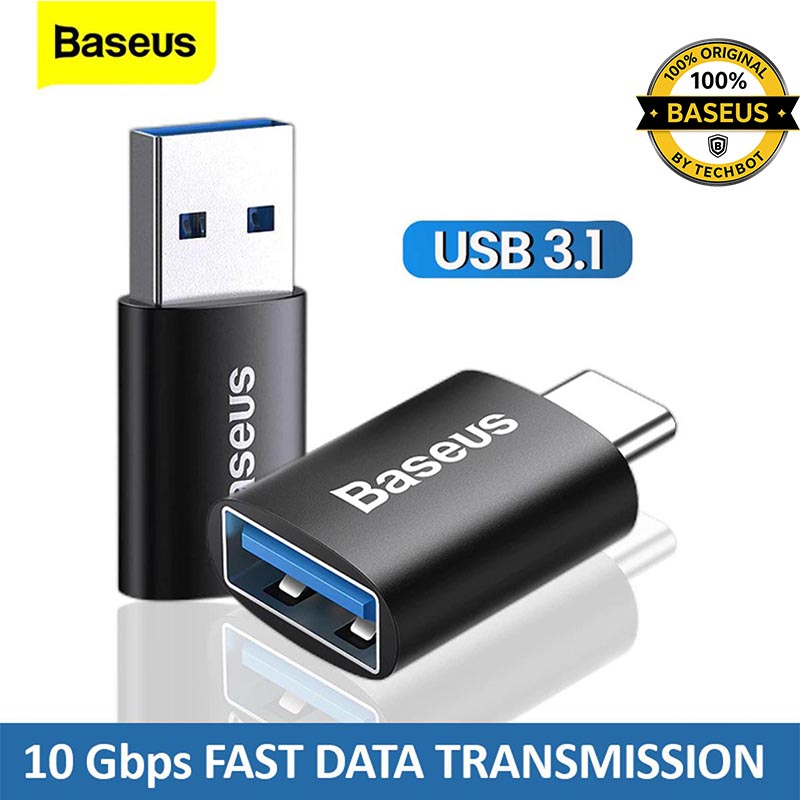 Baseus USB 3.1 OTG Adapter, “Type-C Male to USB Female ” & “Type-C female to USB Male” OTG Connector
