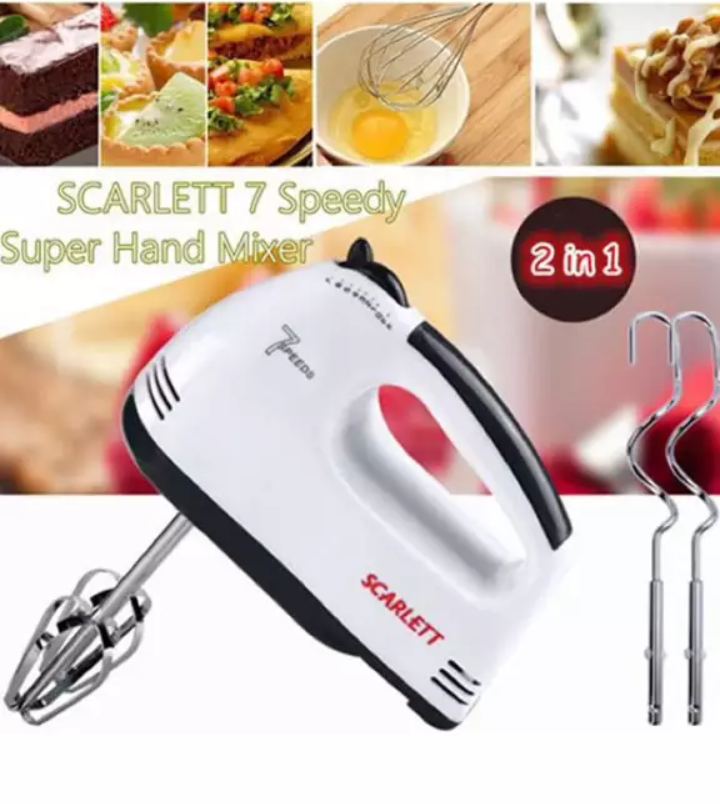 Scarlett Electric Powerful Scarlet BeaterHand Mixer 180Watt Folding