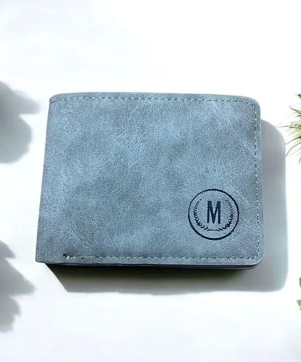 GU-II Male Short Thin Man Purse Wallet Retro Student Cross Leather Purse Young Men's Personality Tide