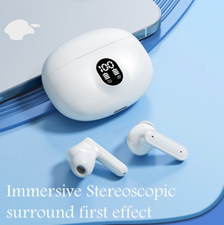 Airpod TWS 12 Black Mini Bluetooth Wireless Headset with Dual Bass, Pop-Up Feature & Charging Case for All Devices