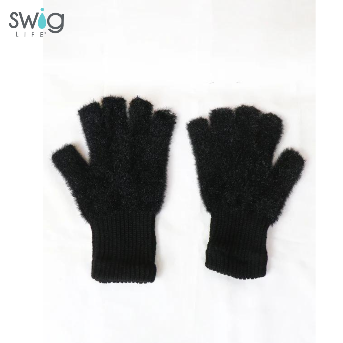 SWIGSWAG Women Plush Warm Glove Fur Lovely Rabbit Cat Mittens Flip Fingerless Gloves Soft Girls Thick Gloves Flexible Half Finger Winter Girls Soft Half Finger Gloves Plush Fingerless Gloves