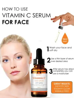 use of vitamin c serum on face