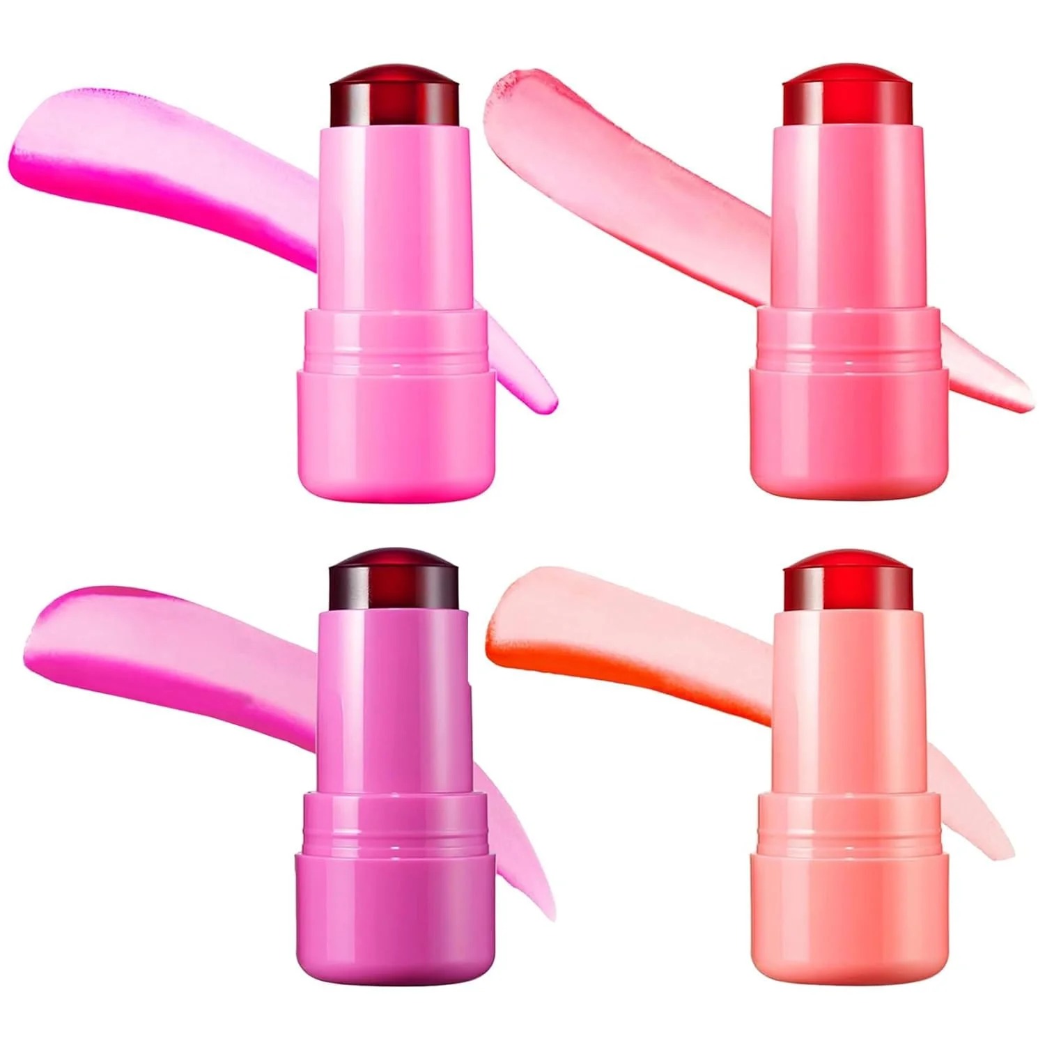 1pc Random Cheek Lip Tinted Moistured Blush Stick Eyes Cheek Lip Brighten Cream Water Jelly Tint Stick Matte Contour Makeup