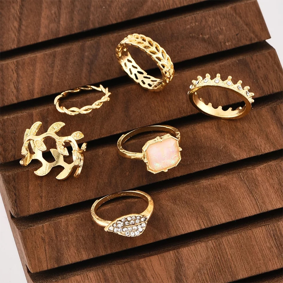 6 Pieces Rings/Set Hot Personality For Girls & Woman