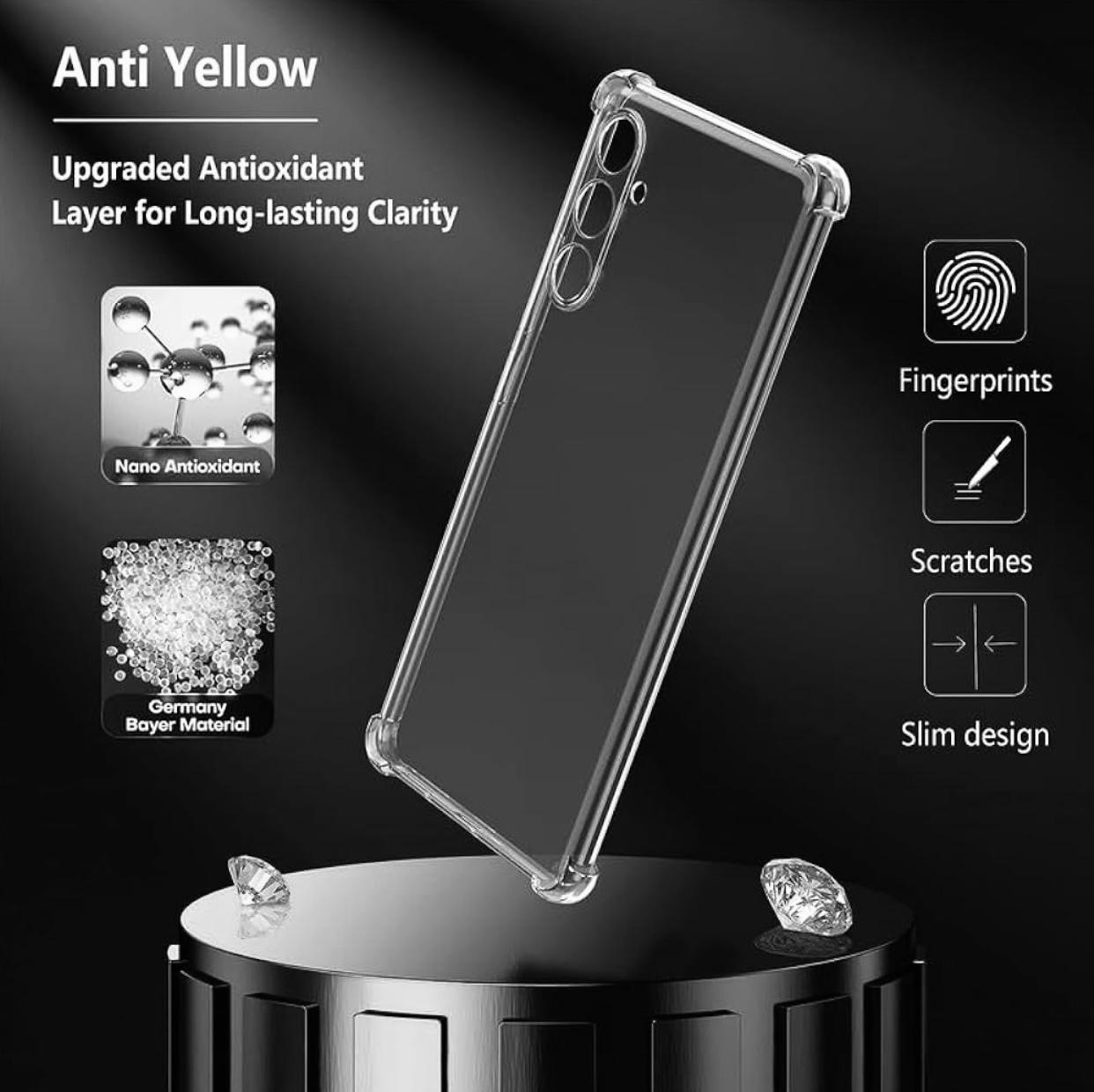 Samsung A15 5G Soft TPU Transparent Back Case, Shockproof Clear Cover