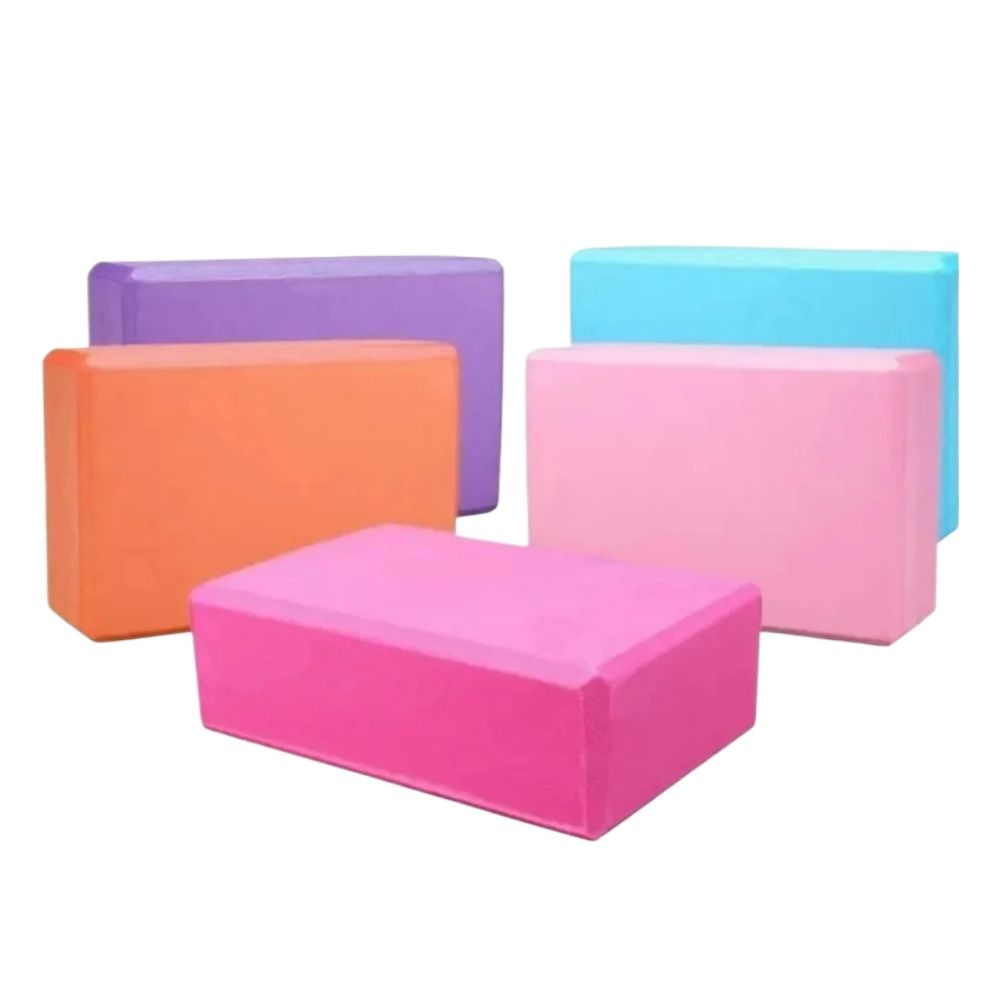 Premium Yoga Block / Brick – High-Density Foam | Pack of 1, 2 & 3 | Balance, Stretch & Support for Yoga & Pilates