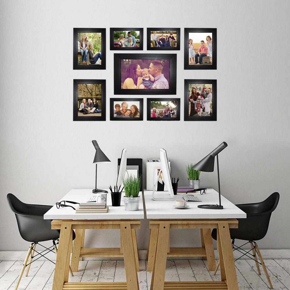 Collage Photo Frames (Set of 6, Wall Hanging),Black – Daarubaz