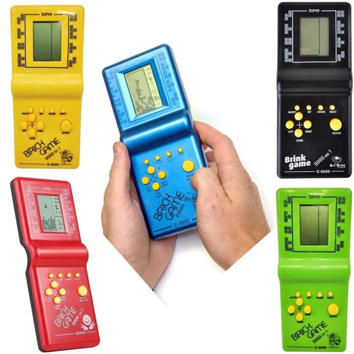 Wisdom Video Game for kids Gameboy Brick Game Classic Fun Tetris Hand Held LCD Retro Game Toys Brick Game Console for Kids – 9999-in-1  Classic Handheld