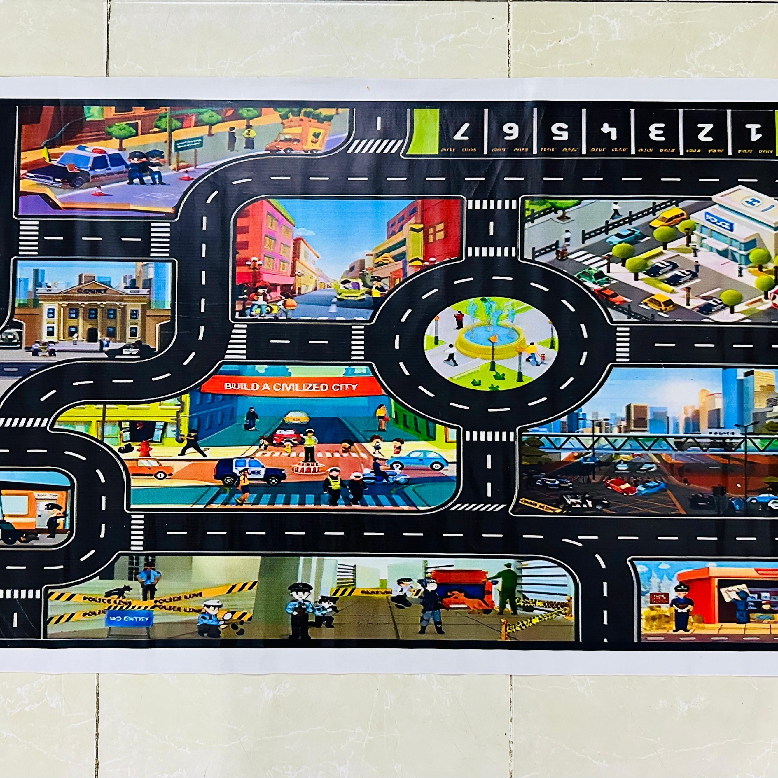 kids Play Mat Child Activity Car Toy Learning