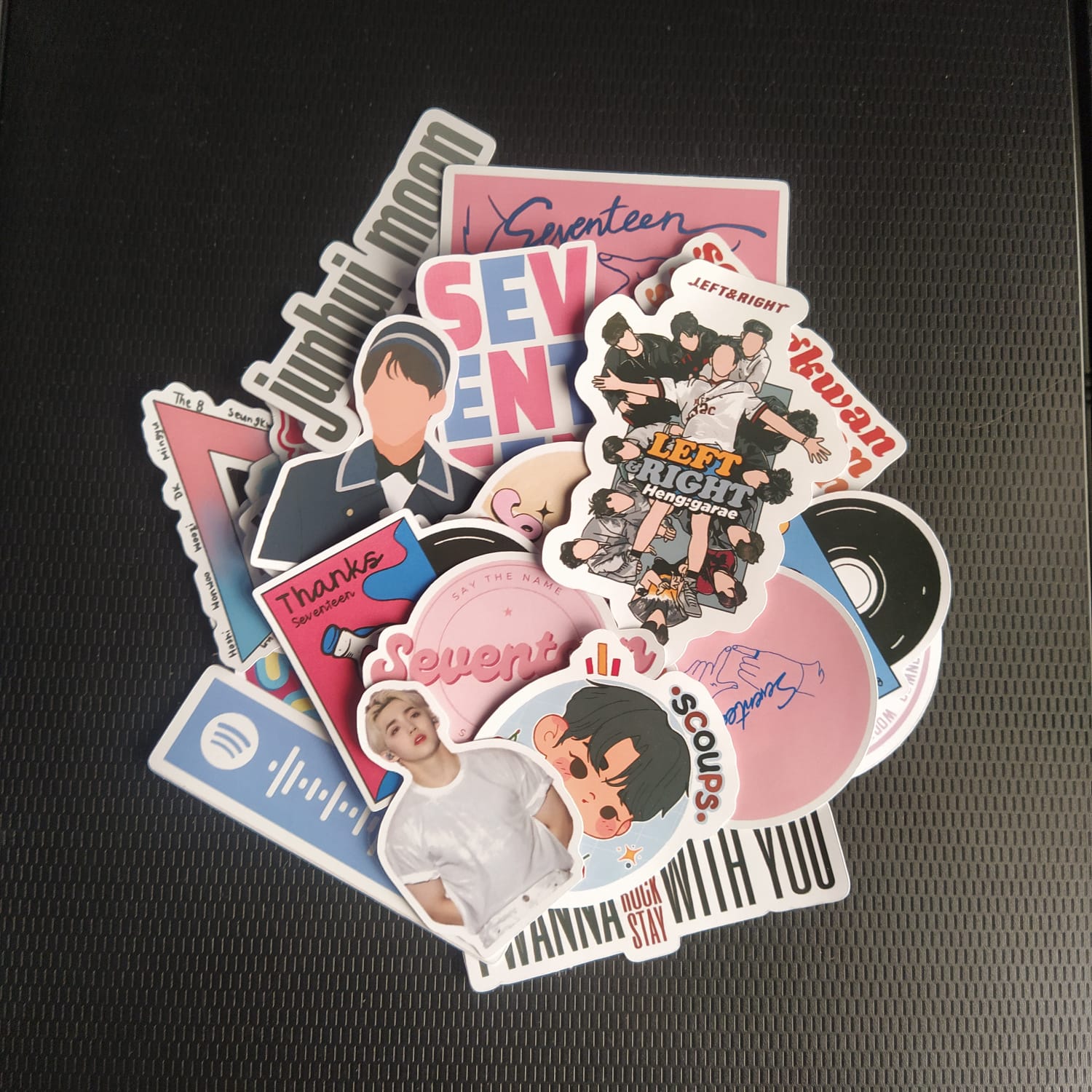 SEVENTEEN Premium Glossy Stickers 25pcs Pack ideal for journaling skateboard notebook mobile case korean kpop k pop music