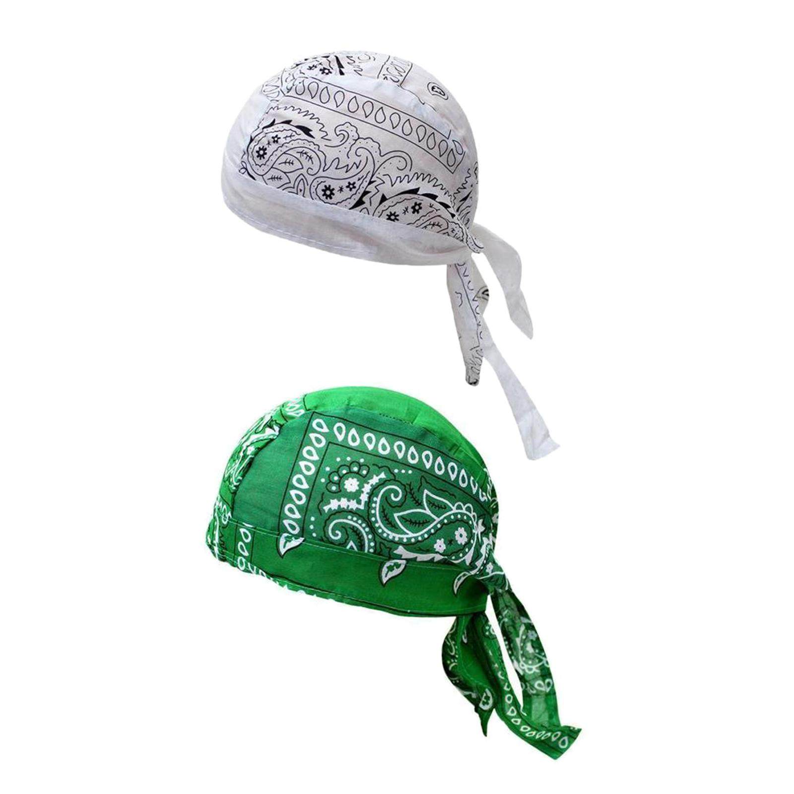 green bandana beanie