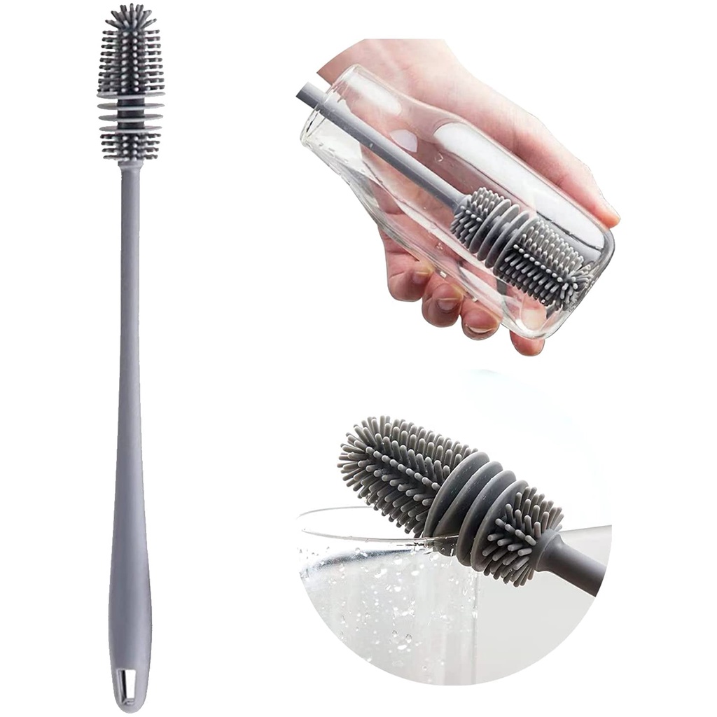 Silicone Bottle Cleaning Brush With Long Handle