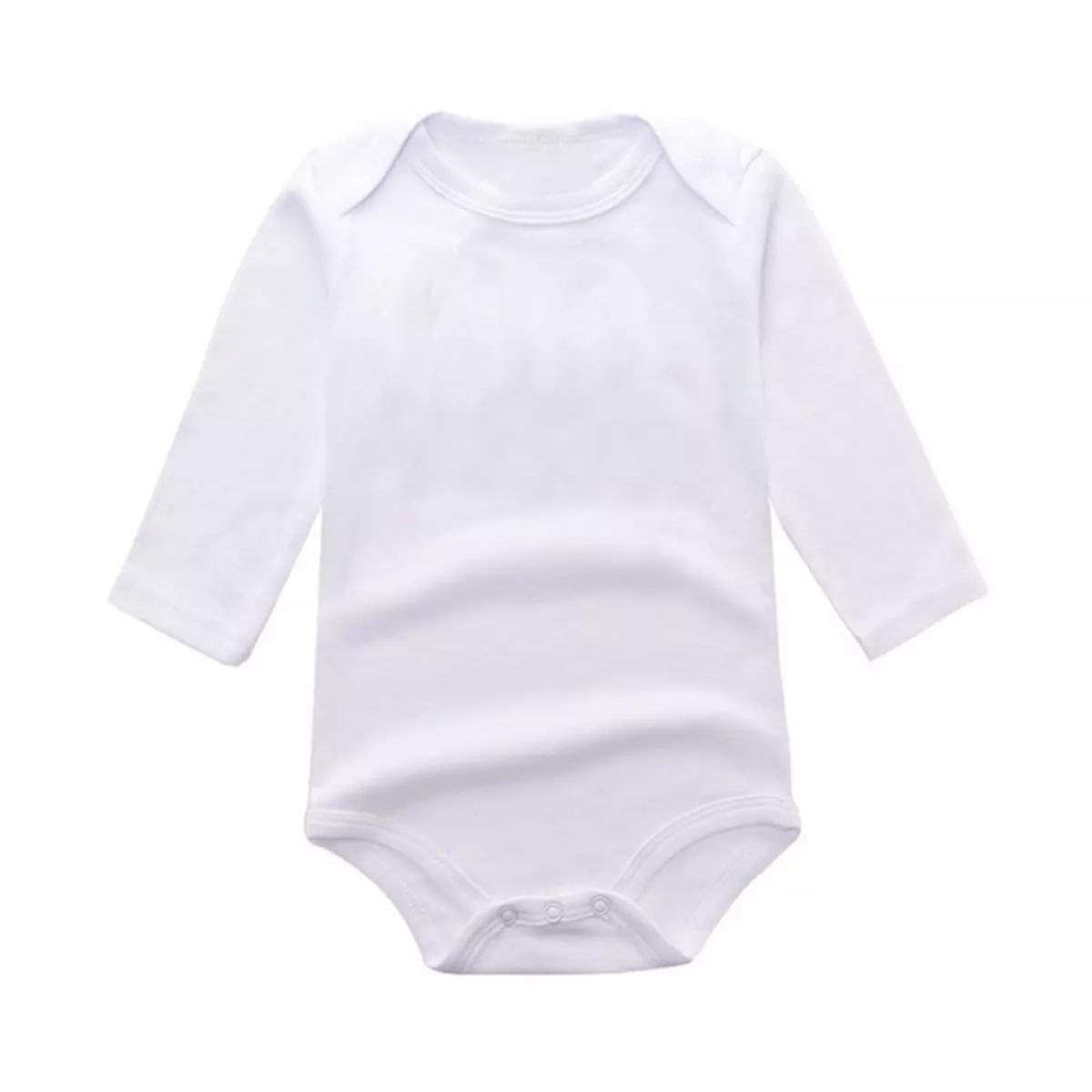 Pack of 3 - Baby Inner - Romper - Full Sleves - White - Bodysuits