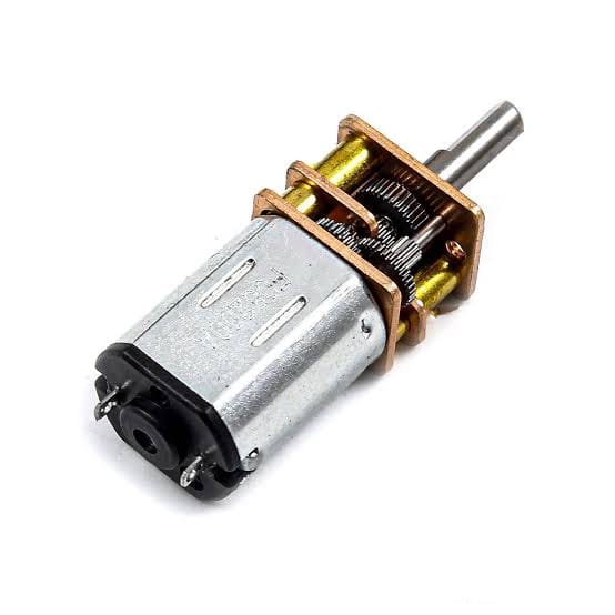 N20 DC 3V–6V Micro Metal Gear Motor – High Torque, Low Noise, Durable Mini Gearbox for Robotics, DIY, and Electronics Projects