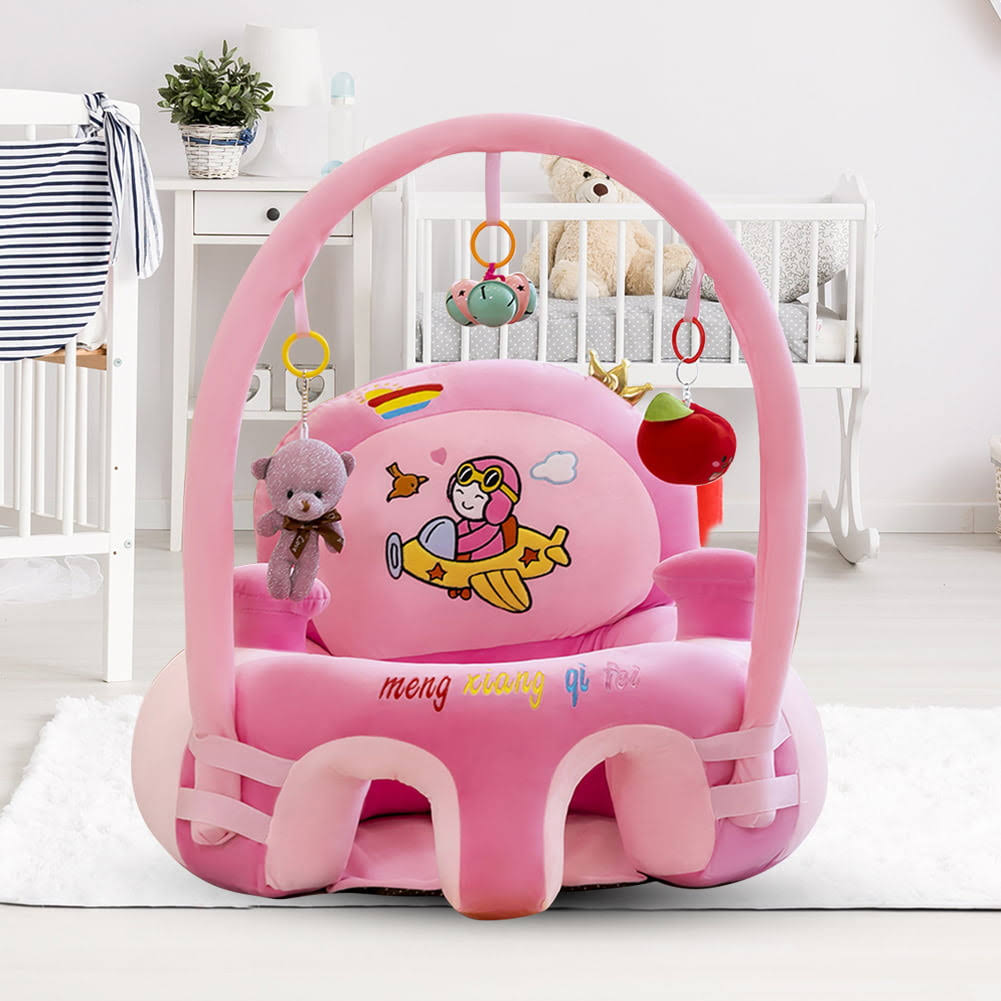 Baby Sofa Support Seat Chair Learn to Sit Padded with Rods and Toys