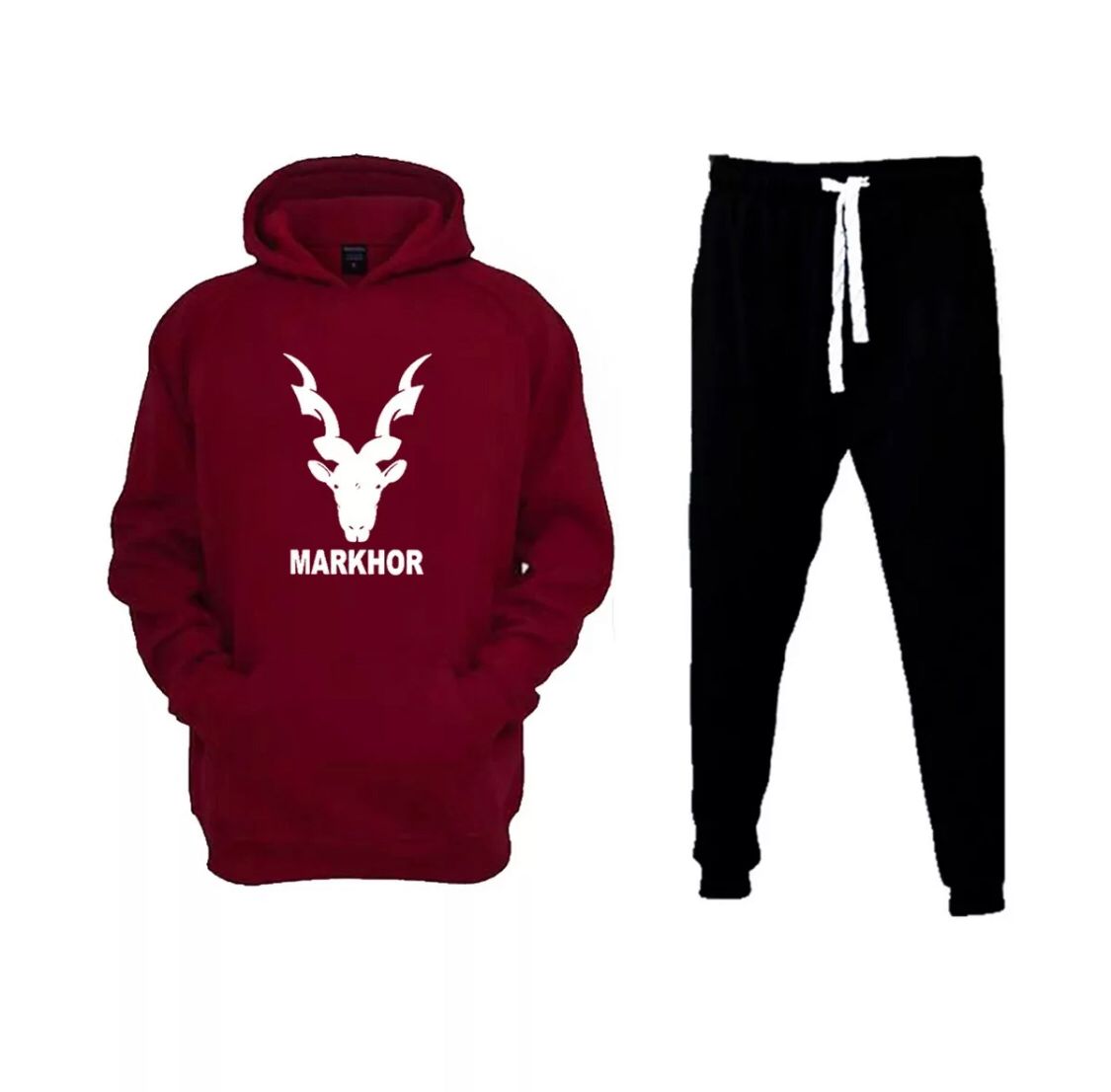 Markhor Printed Winter Tracksuit Hoodie & Trouser For Men Price in ...