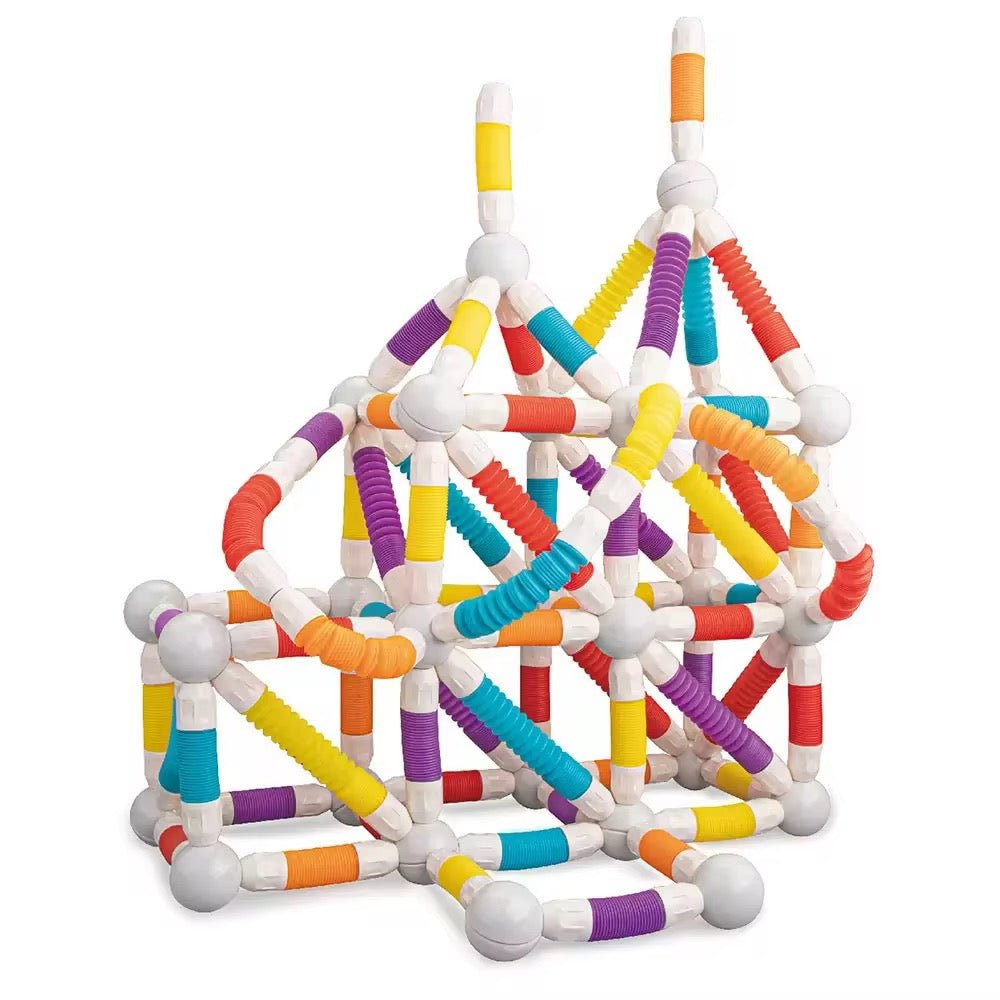 36pcs Flexible Magnetic Tube Building Blocks | DIY Educational Construction Toy for Kids