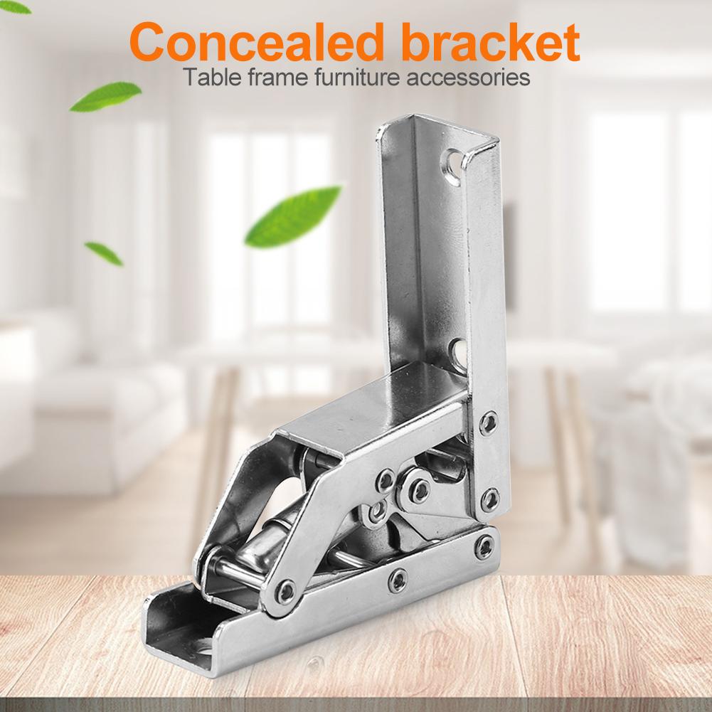 90 Degree Iron Folding Hinge Table Leg Brackets Foldable for Table Chair Extension Tables