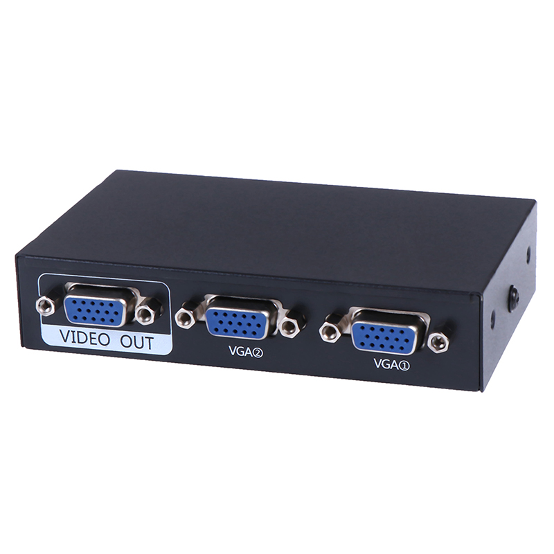 1PCS New 2 Port Computer VGA Switcher Sharer KVM Switch | SMZ Daraz| SkyScraper Store