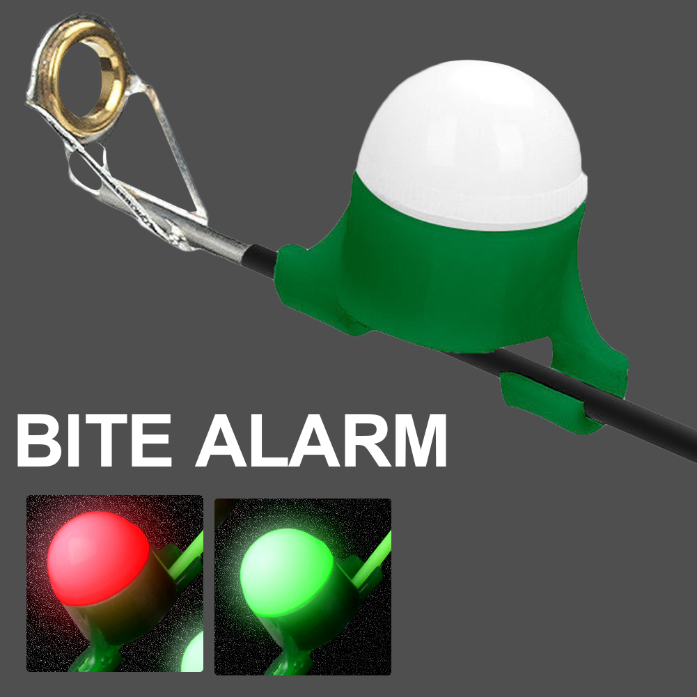 Night Fishing Rod Tip Clip Alert LED Automatic Induction Fish Bite Alarm  Light