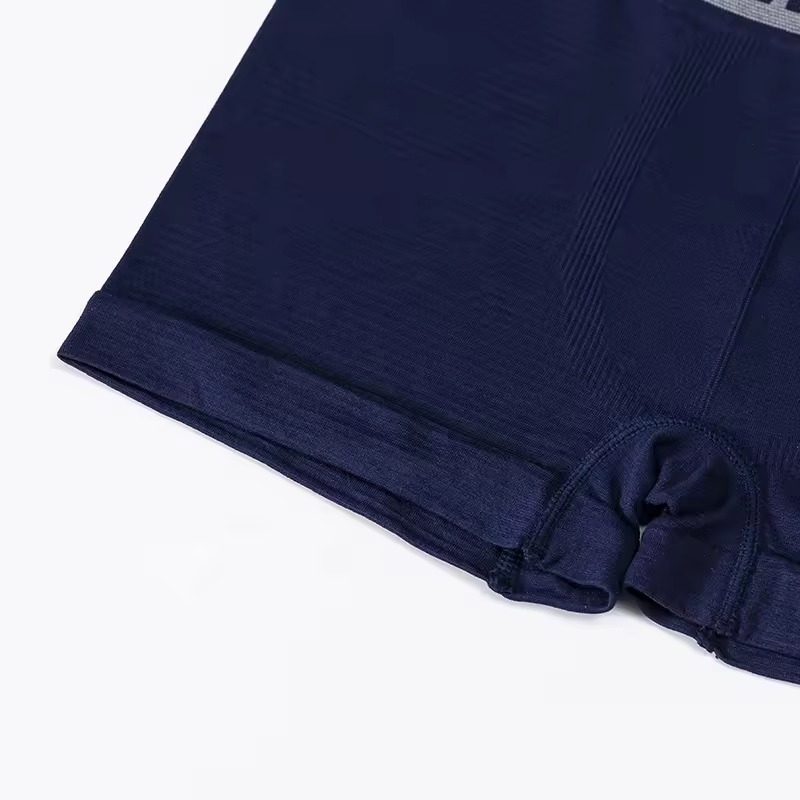 1 pc Mens High-Stretch Breathable Quick-Drying Boxer Underwear - Soft Skin-Friendly Polyester Fabric, High Elasticity, and Casual Daily Wear