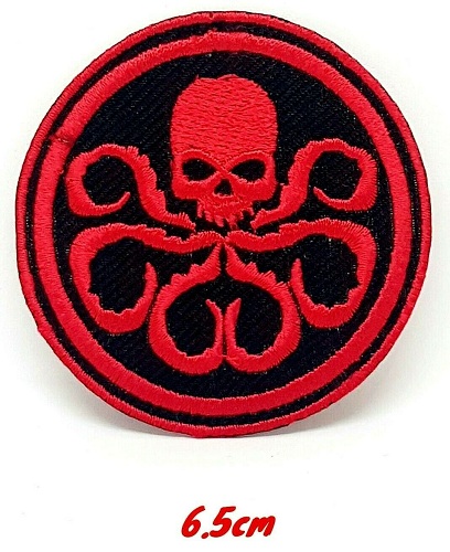 Embroidery  Red Skull Marvel Avengers Iron or Sew on Patch  kids clothing jeans repair bag cap shirt jacket shoes sports craft badge#898