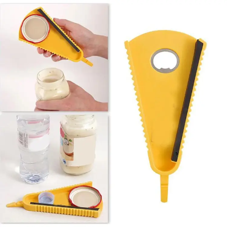 1PC Multifunctional Yellow Can Opener Kitchen Gadgets