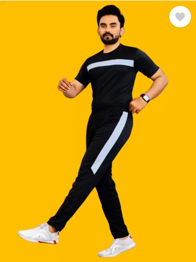 Colorblock Half Sleeves Men summer Track Suit 1451