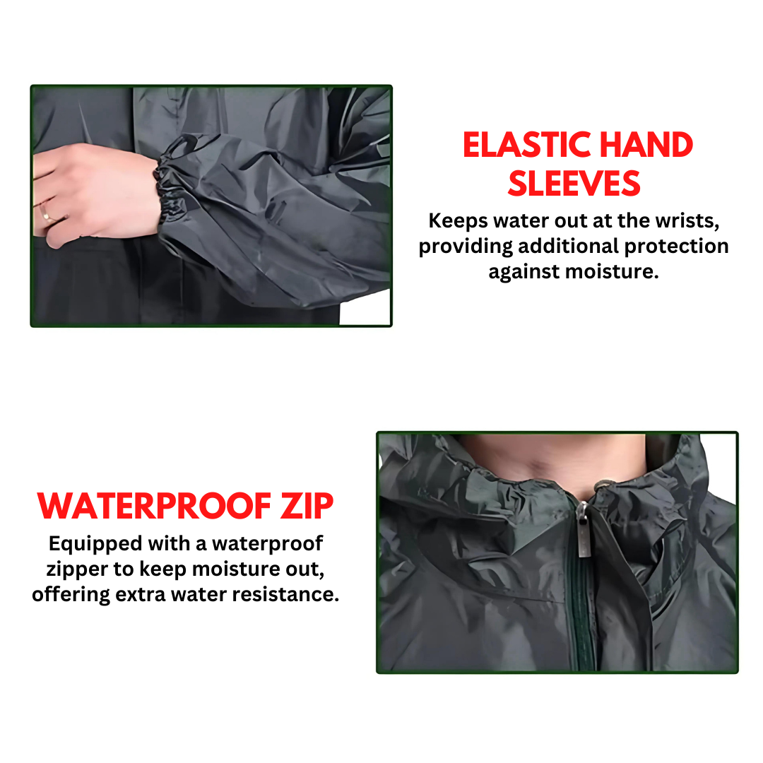 Rain Suit / LITE WATER PROOF / Rainsuit / Rain Cote With Trouser / Rain Coat With Cap For Men And Women| Pakistan’s #1 Best-Selling 2-Piece Hooded Rain Jacket & Trouser Set – Al Madina Store