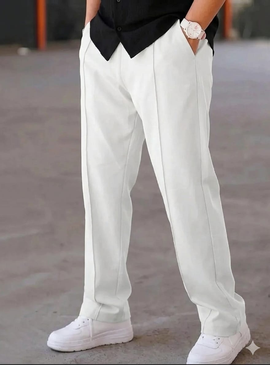 Oversized Wide Leg Baggy Trousers For Men - Trouser for Summer Wear Terry Stuff Multicolor