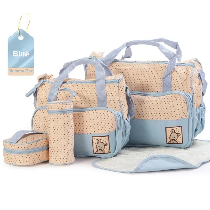 Baby Diaper Bag 5pcs Blue