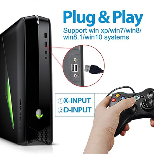 Xbox 360 USB Wired Joypad/Controller  Support PC Laptop