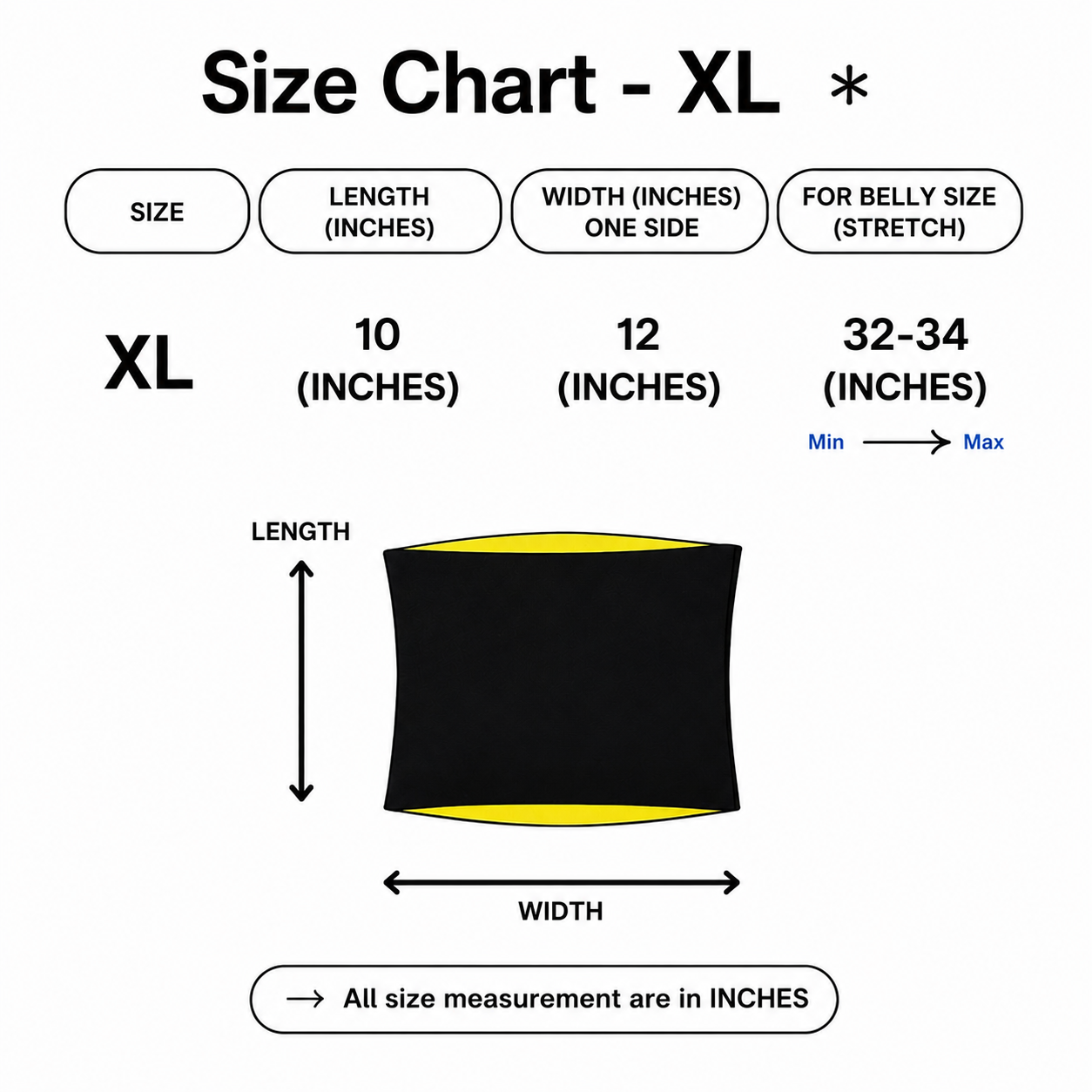 Hot Shaper Slimming Belt for Men & Women – Waist Trainer Sweat Belt, Adjustable Tummy Trimmer, Gym Workout Fat Burner & Back Support Shapewear
