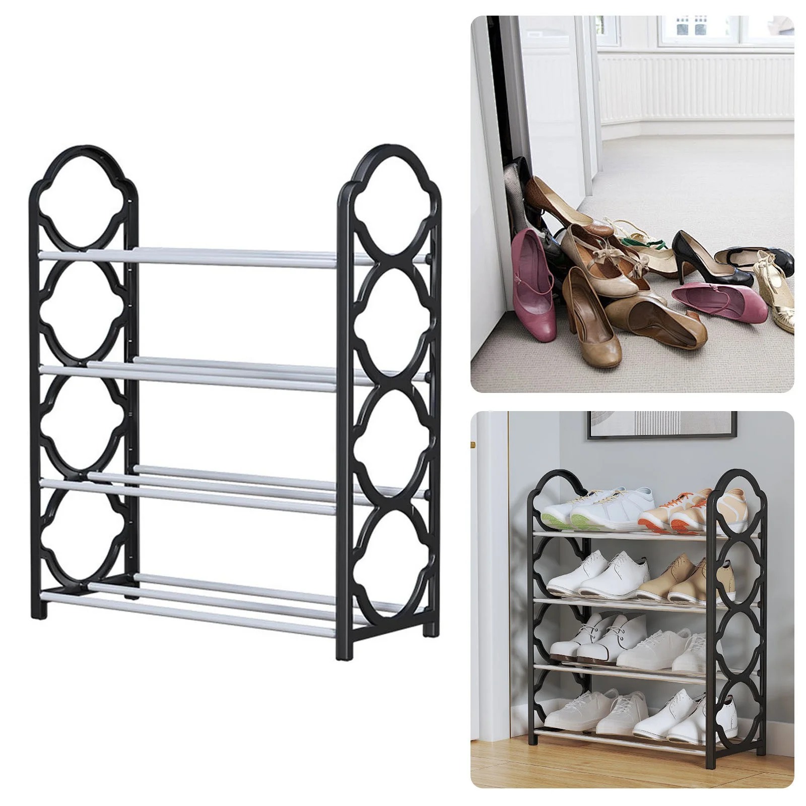Multipurpose 5 Layer Plastic Shoe Rack for Home and Office Durable Non Breakable Shoe Organizer - 5 Layers Stock Non-Breakable Shoe Rack Shoe Shelf