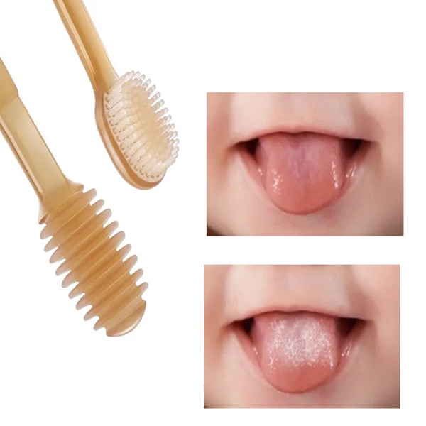 Online Karachi 2PCS Silicone Baby Toothbrush Soft Toothbrush Tongue Brush Baby Oral Cleaner 0-2 Years Infant Toddler Oral Care BPA Free