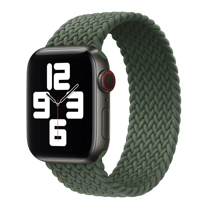 2021 Braided Solo Loop Nylon fabric Strap For Apple Watch band 44mm 40mm  38mm 42mm Elastic Bracelet for iWatch Series 6 SE 5 4 3: Buy Online at Best  Prices in Pakistan | Daraz.pk