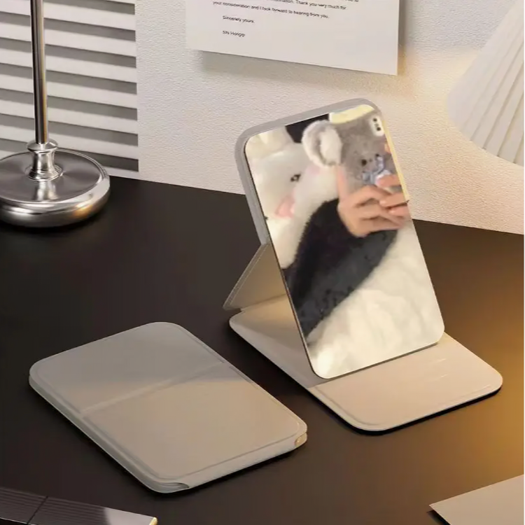 FANTZEI Premium Quality Mini Makeup Makeup Mirror 11x7cm, Portable High Definition Cosmetic Mirror Portable Ultra Thin Compact Vanity Table Mirror